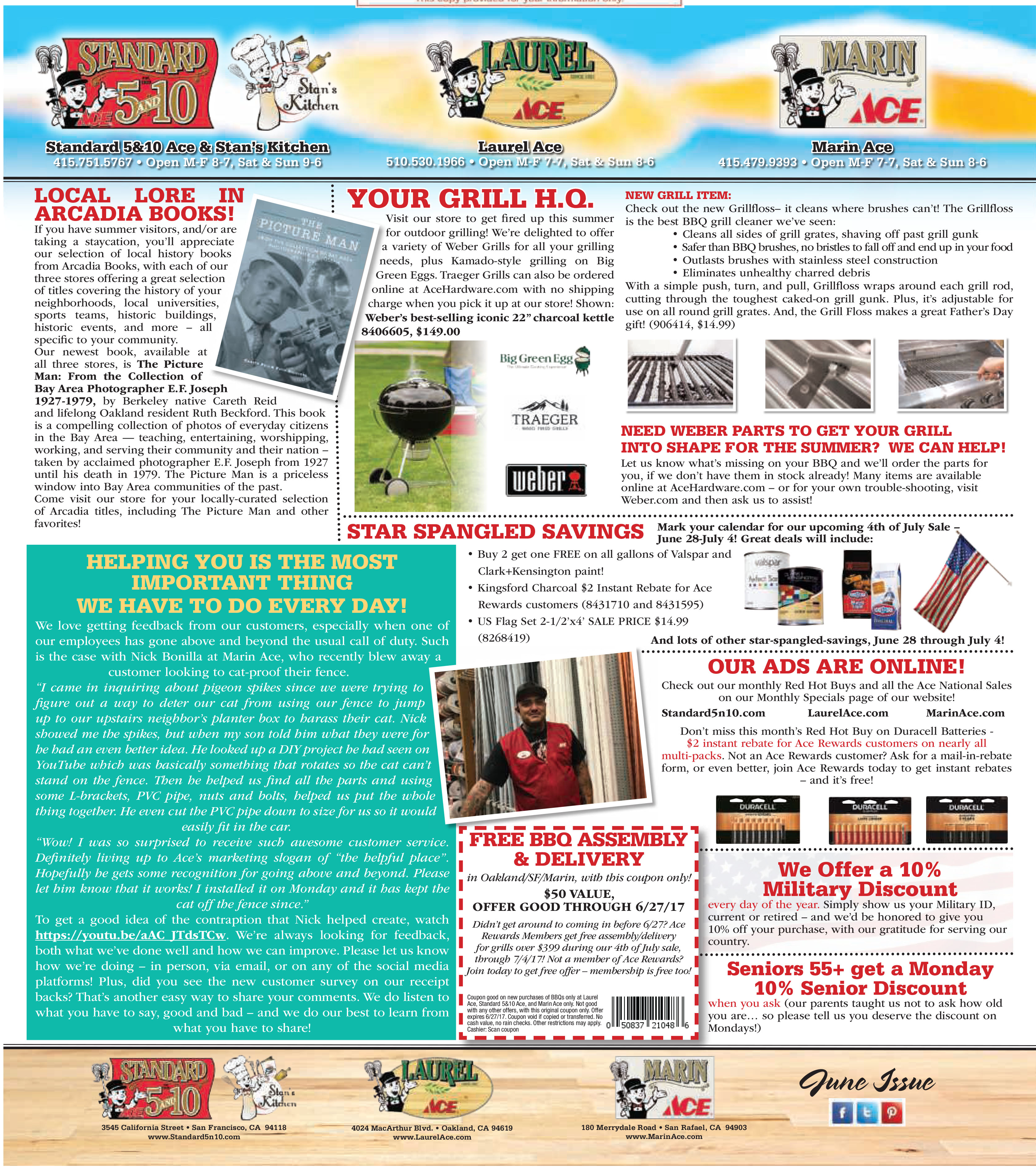 June 2017 - Marin Ace/3 Store Newsletter