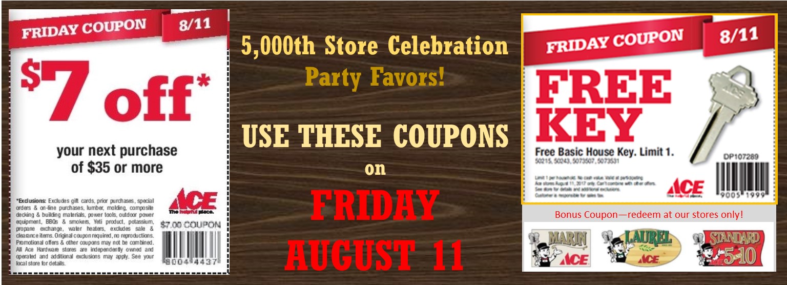 Coupons for Friday