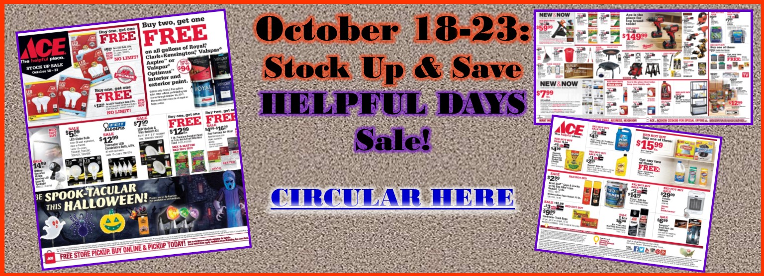October 18-23 Sale