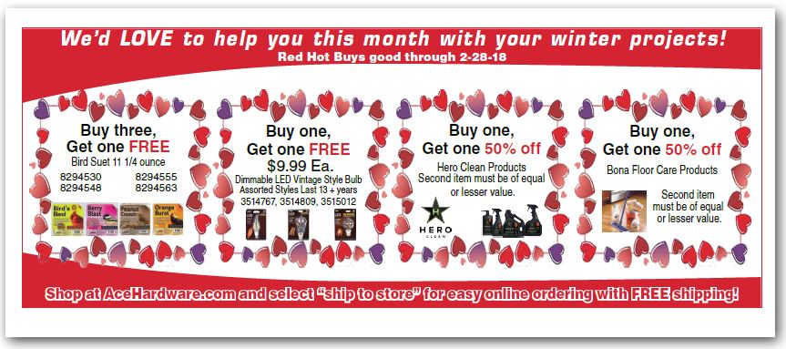 Feb Red Hot Buys