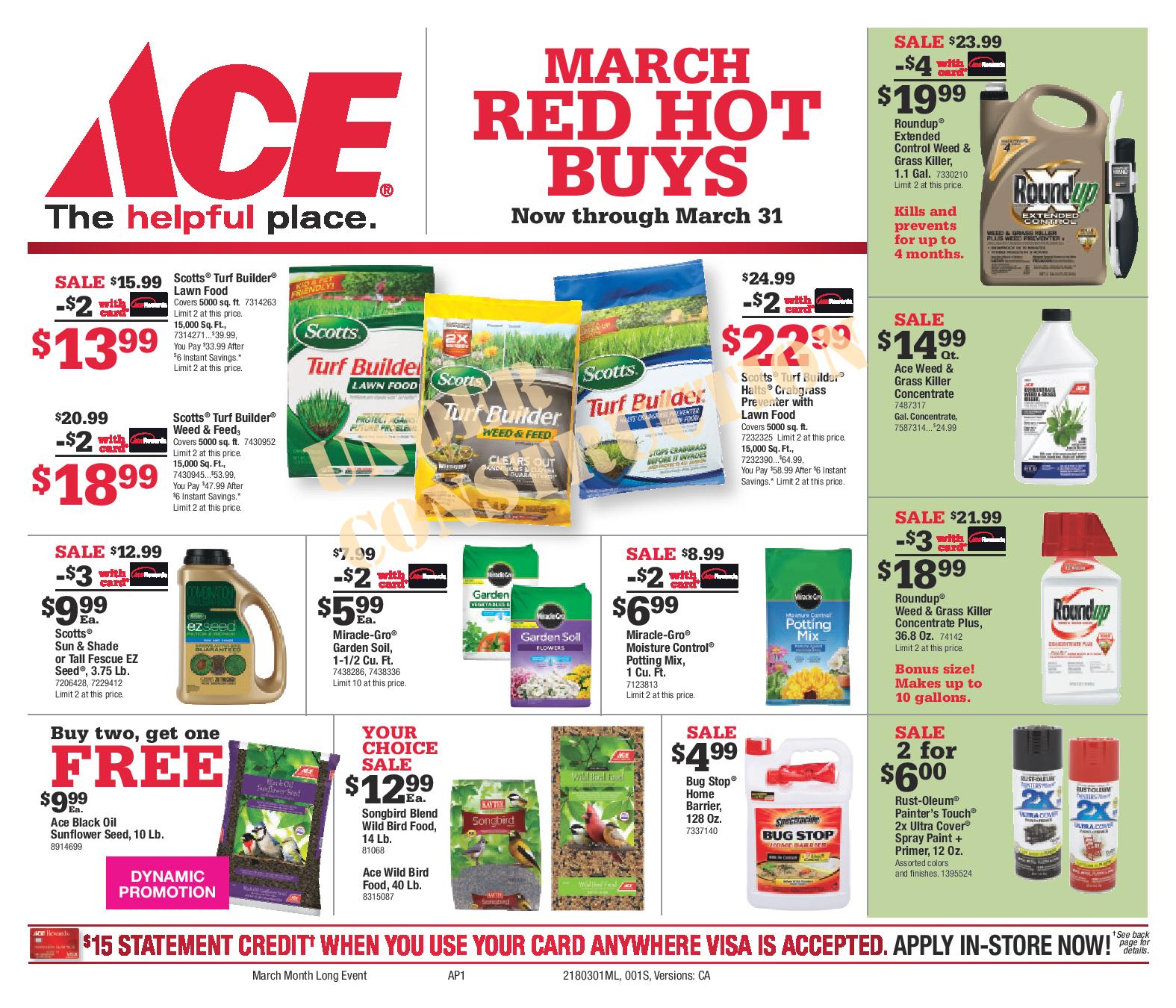 March Red Hot Buys