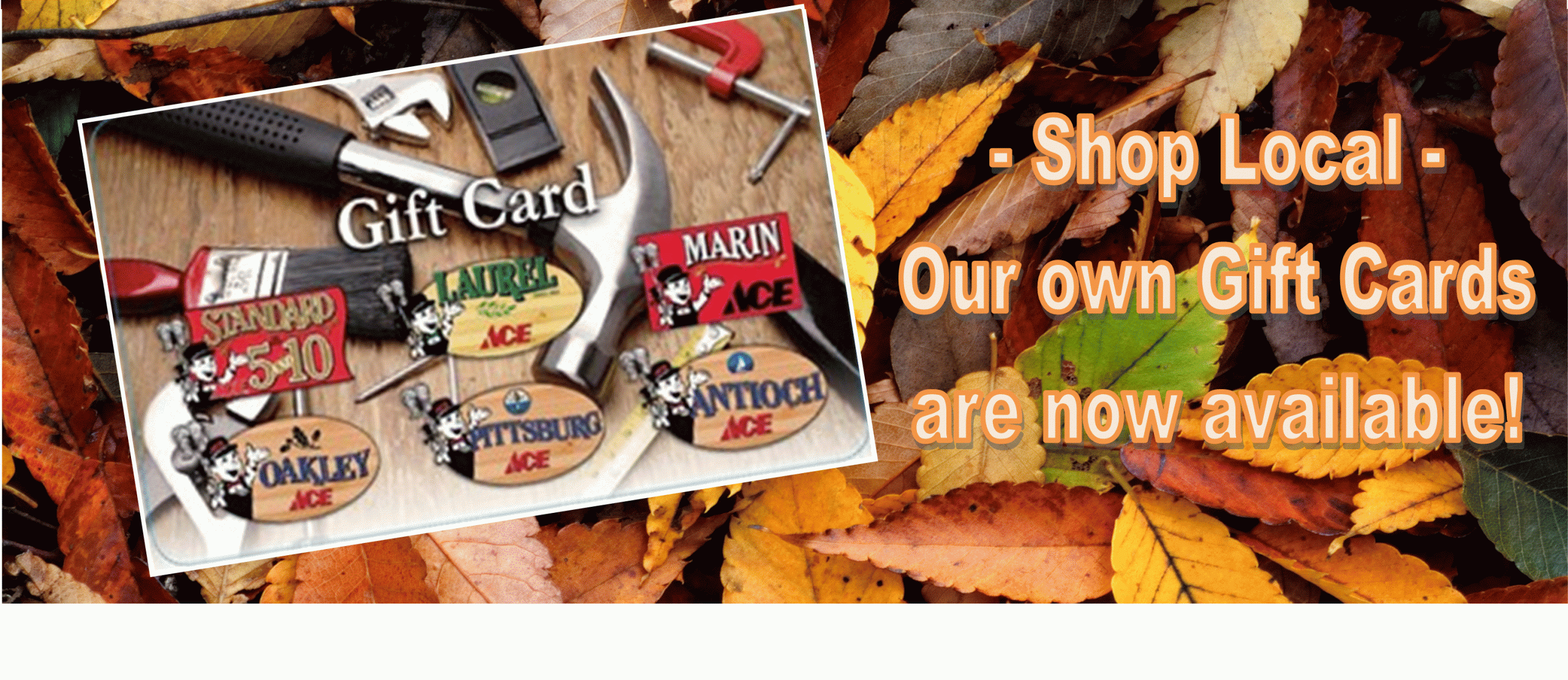 gift cards available