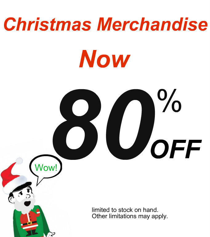 Christmas Merchandise 80% off
